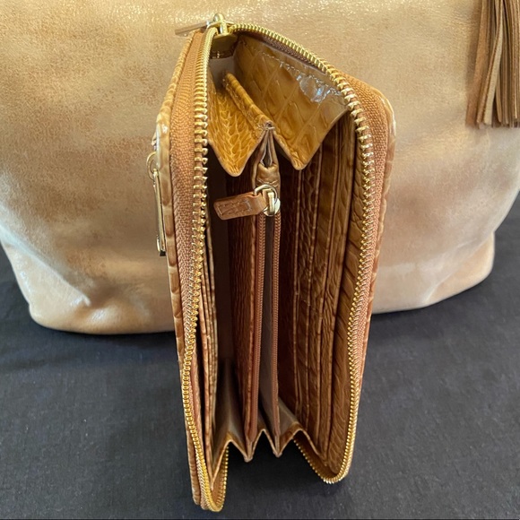 ⚡️FLASH Sale⏱️ Brahmin Annika Ran Safi Genuine Leather Tote w/ Matching Wallet - Picture 6 of 14